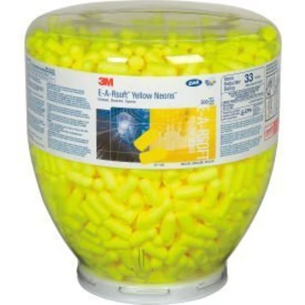 Disposable Refill Bottle, Bullet; Tapered Shape, 33.0 Decibel, Yellow, 3M, Mfr#: 7000002305